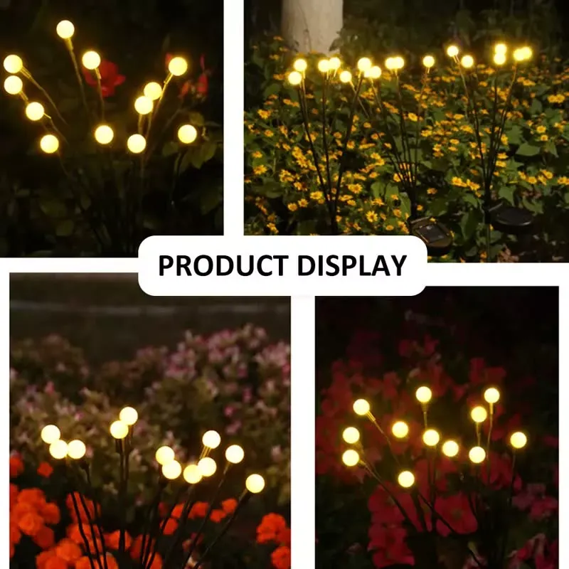 🔥 New Year Hot Sale - Solar Powered Firefly Garden Light