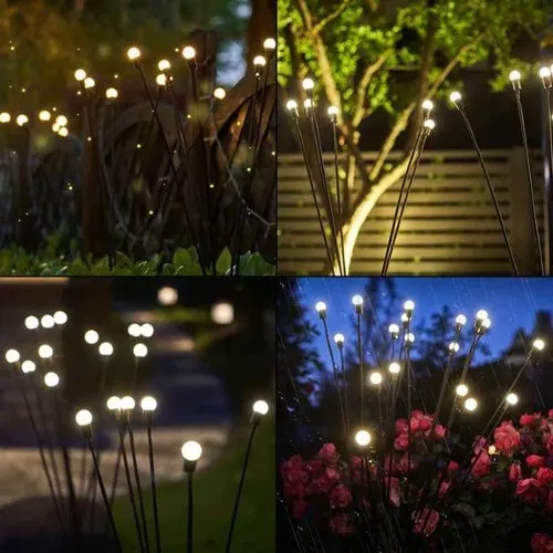 🔥 New Year Hot Sale - Solar Powered Firefly Garden Light