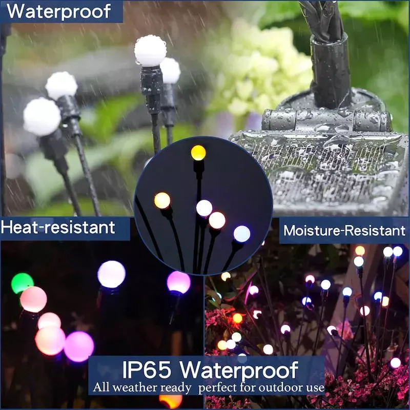 🔥 New Year Hot Sale - Solar Powered Firefly Garden Light