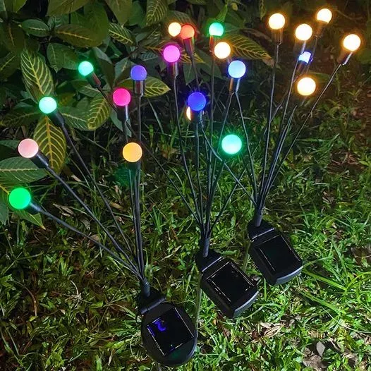 🔥 New Year Hot Sale - Solar Powered Firefly Garden Light
