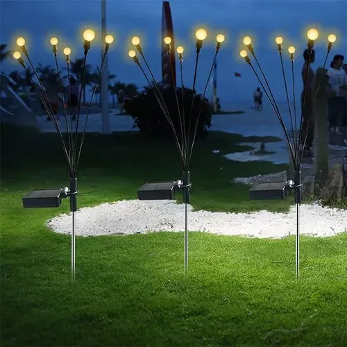 🔥 New Year Hot Sale - Solar Powered Firefly Garden Light