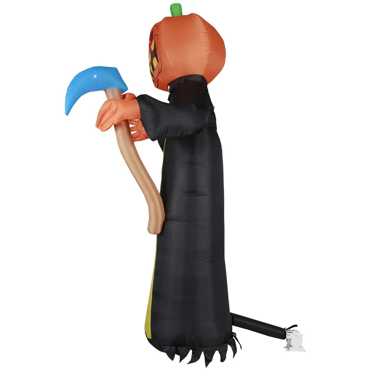 10 ft Pumpkin Head Reaper with Scythe Halloween Inflatable