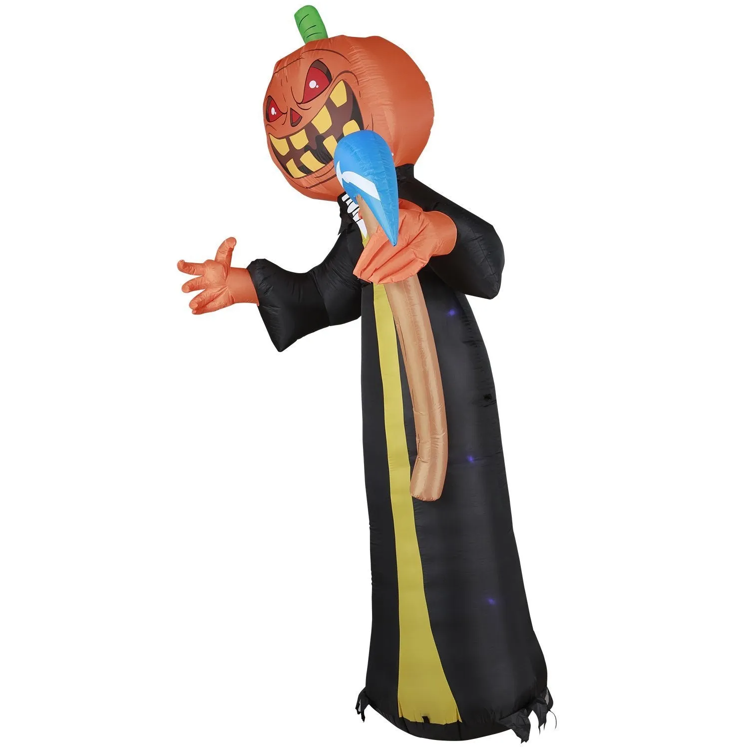 10 ft Pumpkin Head Reaper with Scythe Halloween Inflatable