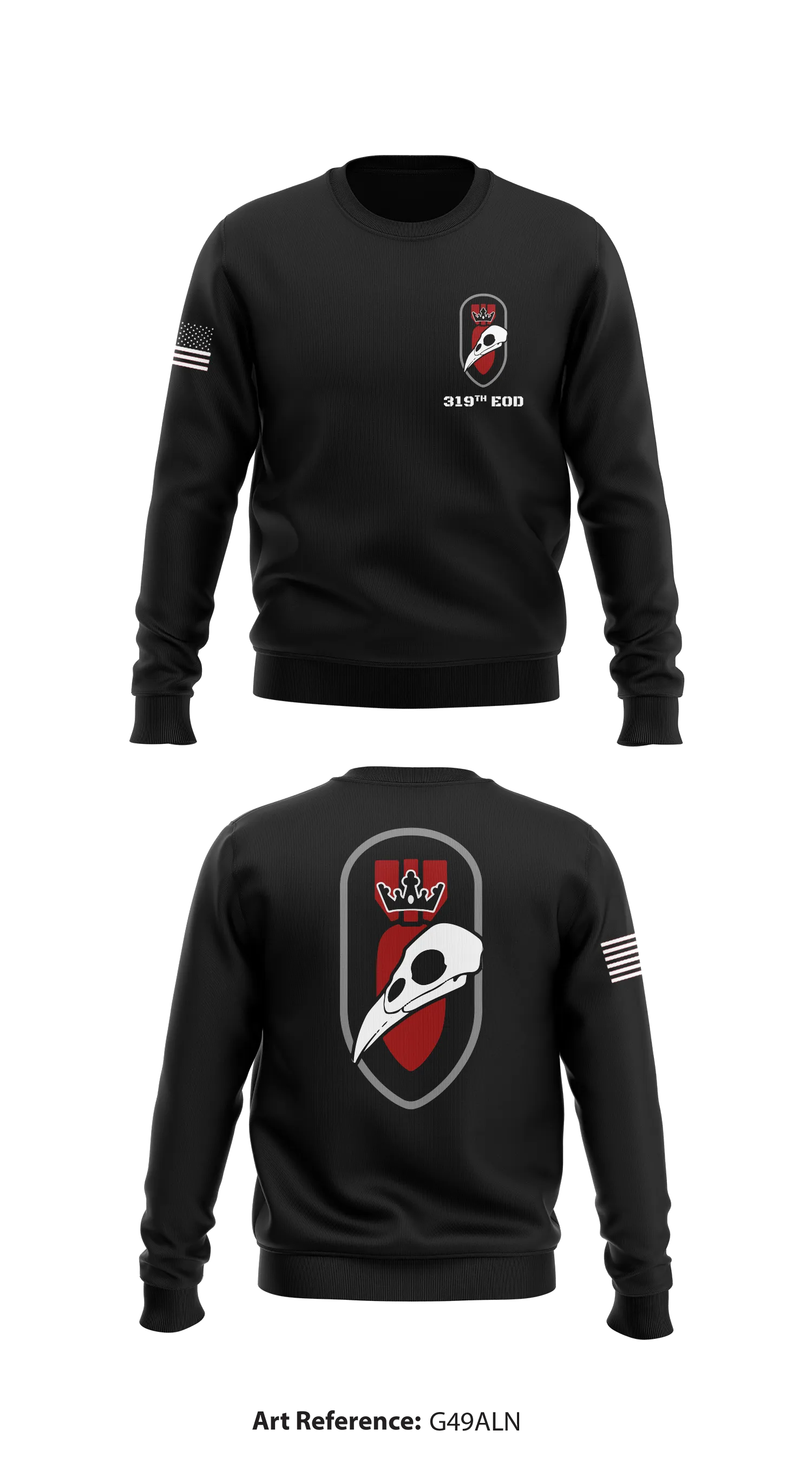 319th EOD Store 1 Core Men's Crewneck Performance Sweatshirt - g49ALn