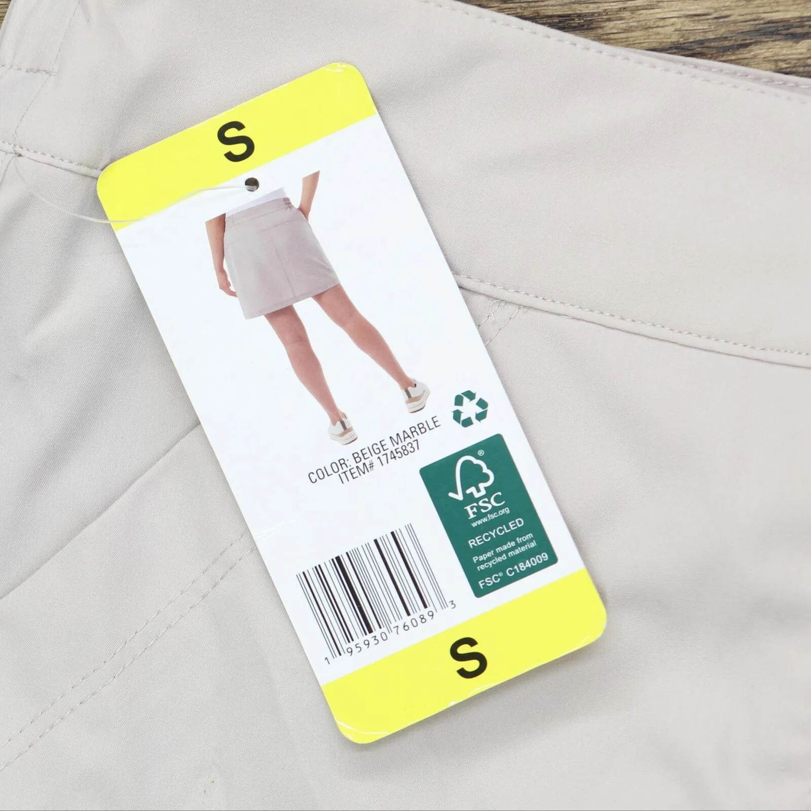 32 Degrees Cool Womens Lightweight Tech Skort 1745837 Beige Brown S