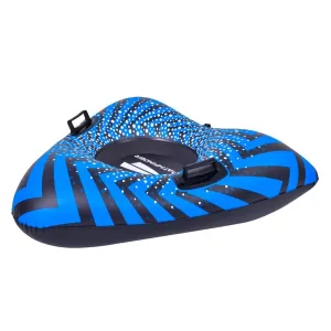 39" Inflatable Black and Blue Ride-on Pool Float Or Snow Tube