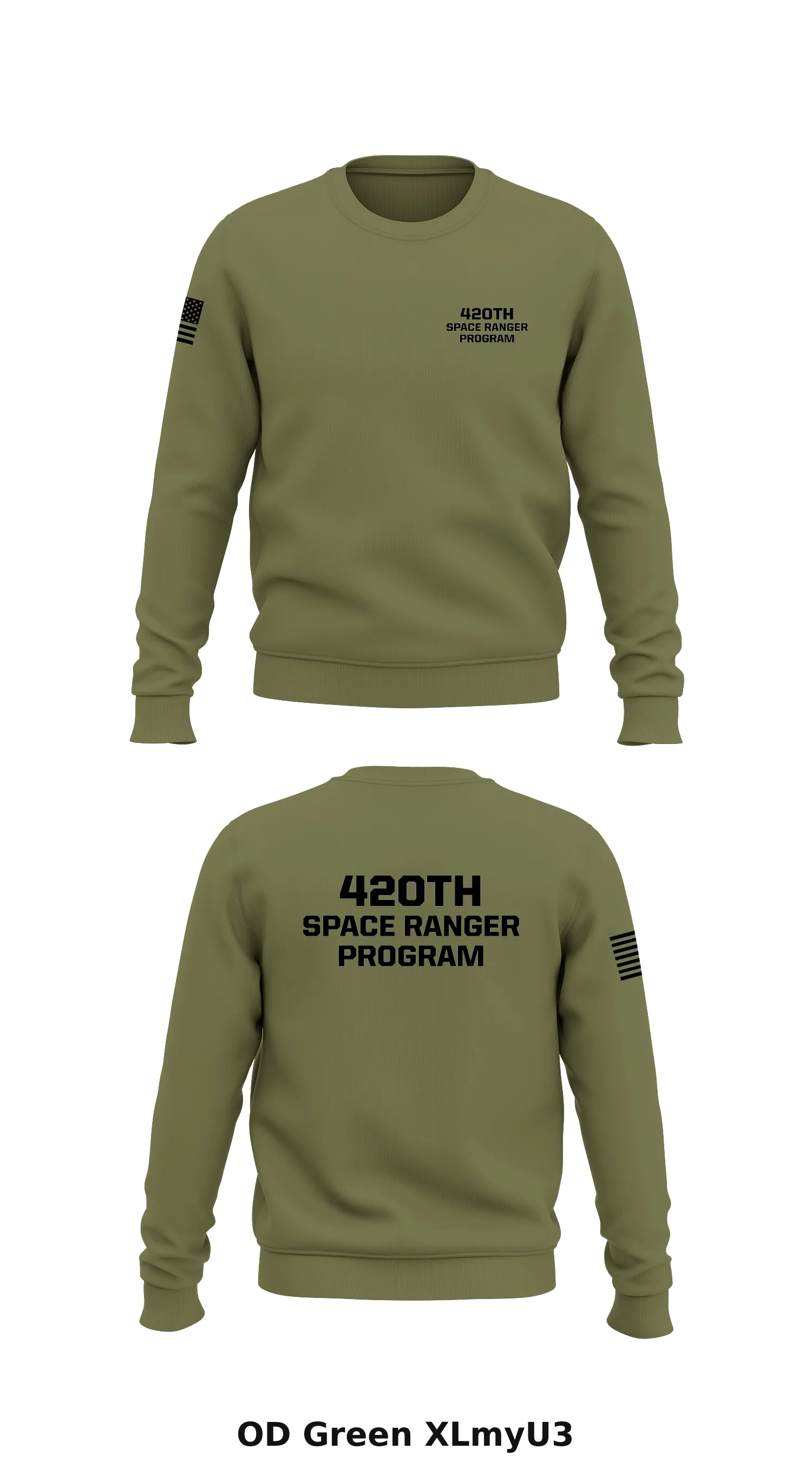 420th Space Ranger Program Store 1 Core Men's Crewneck Performance Sweatshirt - XLmyU3