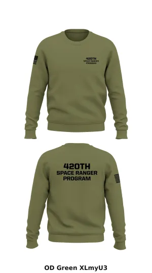 420th Space Ranger Program Store 1 Core Men's Crewneck Performance Sweatshirt - XLmyU3