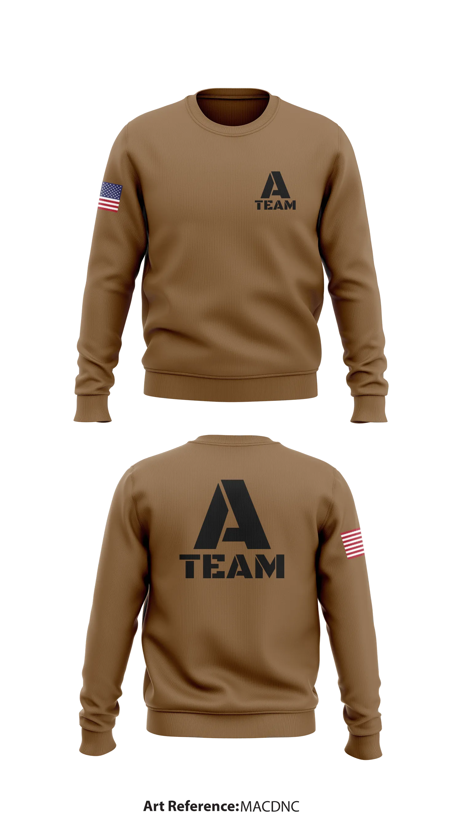 A Team Store 1 Core Men's Crewneck Performance Sweatshirt - mACDnc