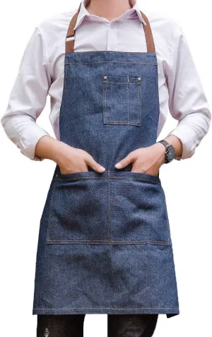 ADJUSTABLE MULTI POCKET DENIM APRON