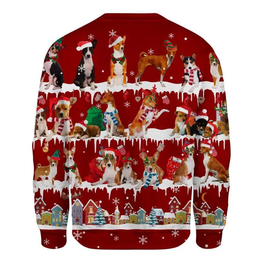 Basenji - Snow Christmas - Premium Sweatshirt