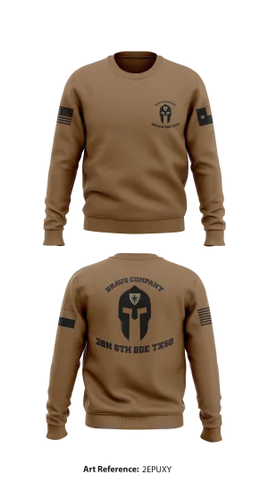 Bravo Company 3BN 6th BDE TXSG  Store 1 Core Men's Crewneck Performance Sweatshirt - 2epUXy
