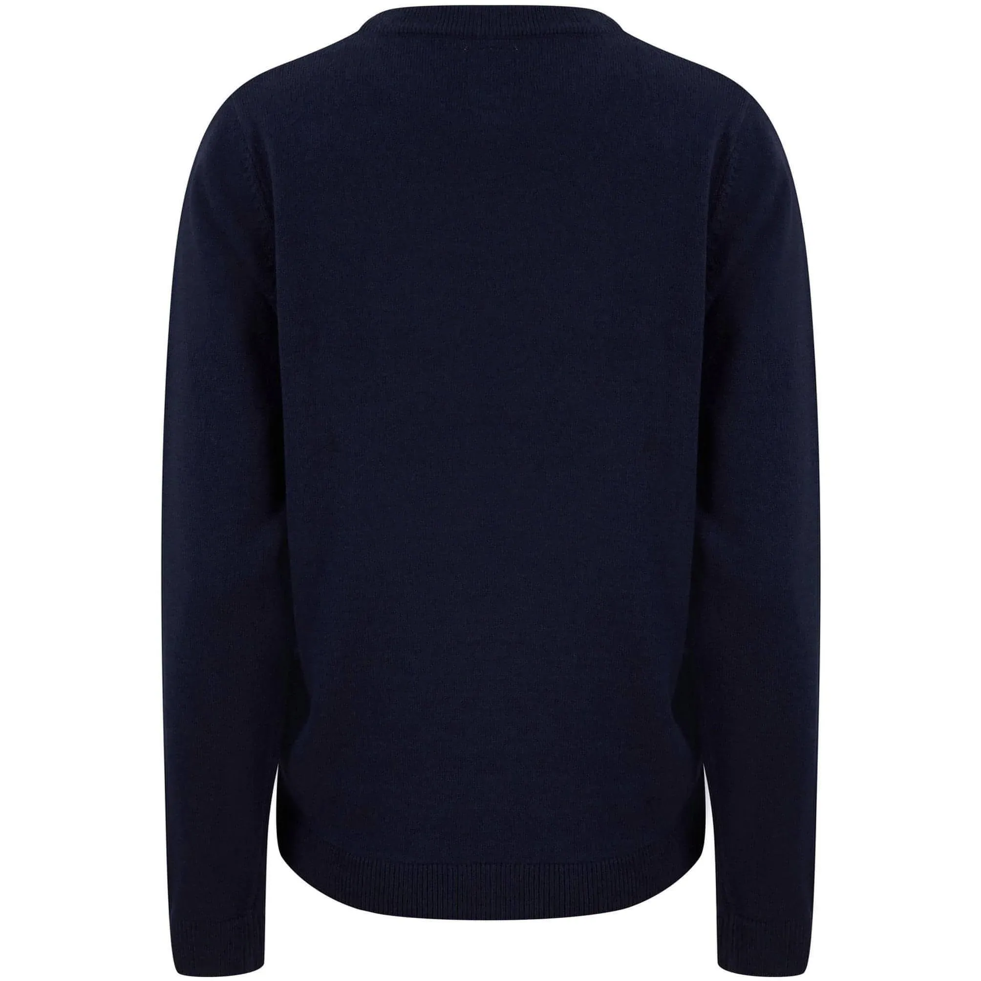 Christmas Headless Mrs Claus Motif Womens Christmas Jumper - Navy
