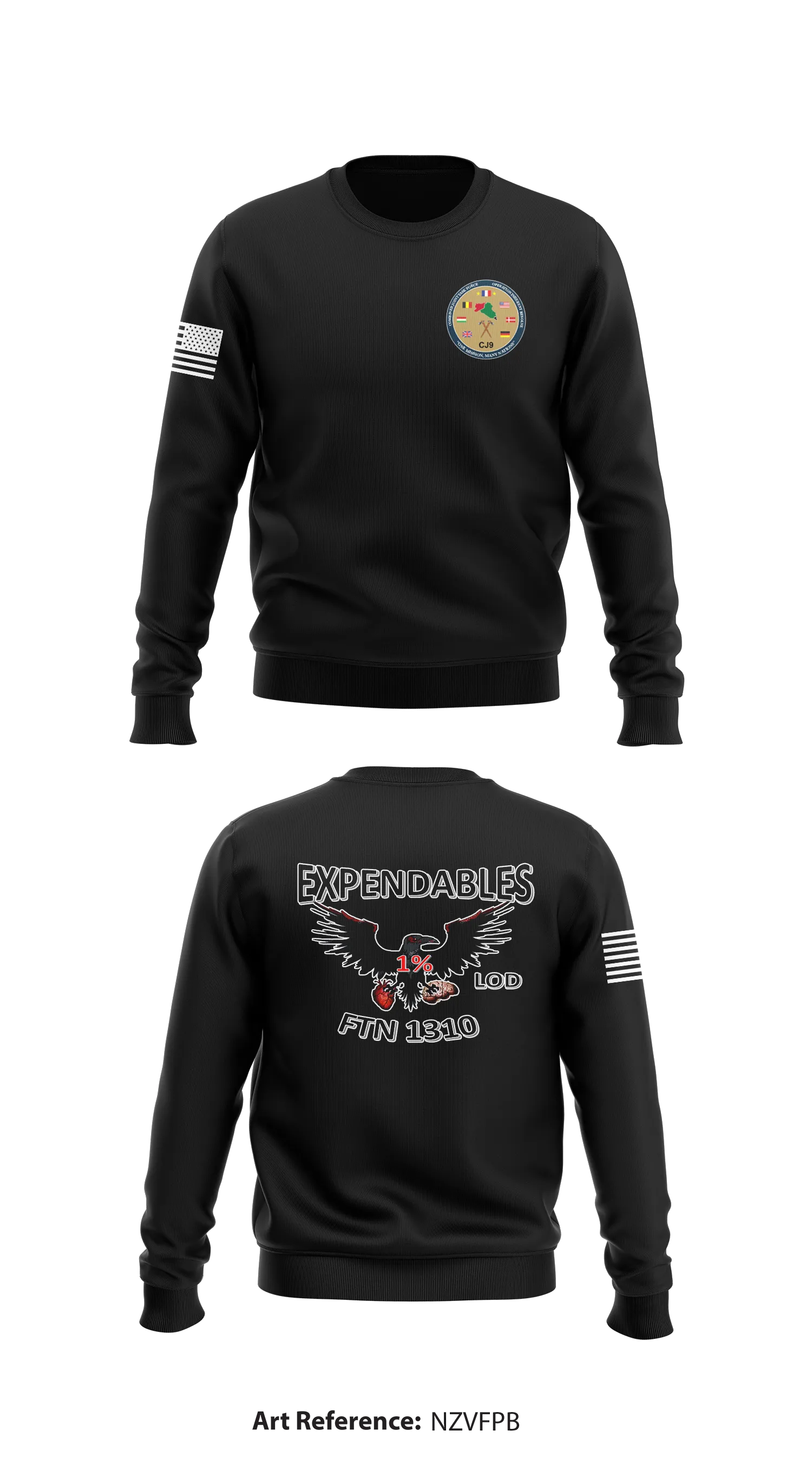 CJTF-OIR CJ9 Store 1 Core Men's Crewneck Performance Sweatshirt - nZVFPB
