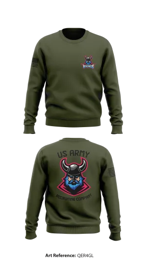 CORPUS CHRISTI US ARMY RECRUITING COMPANY Store 1 Core Men's Crewneck Performance Sweatshirt - qEr4GL