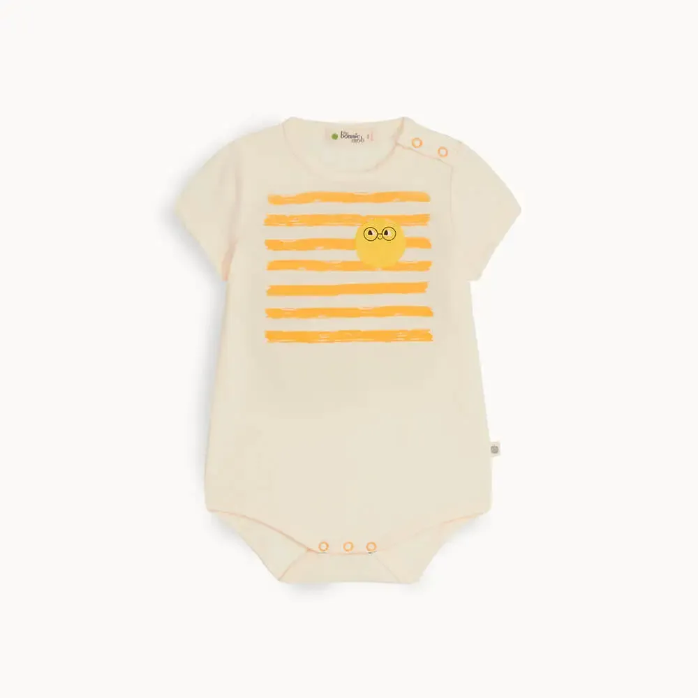 Creek & Coast Set - Orange Stripe Bodysuit & Legging Set