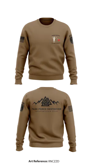 D CO, 2-22 IN, 1 BCT, 10th MTN Store 1 Core Men's Crewneck Performance Sweatshirt - RnczZd