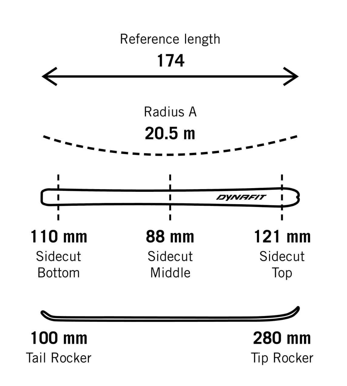 Dynafit Radical 88 Skis (Men's)