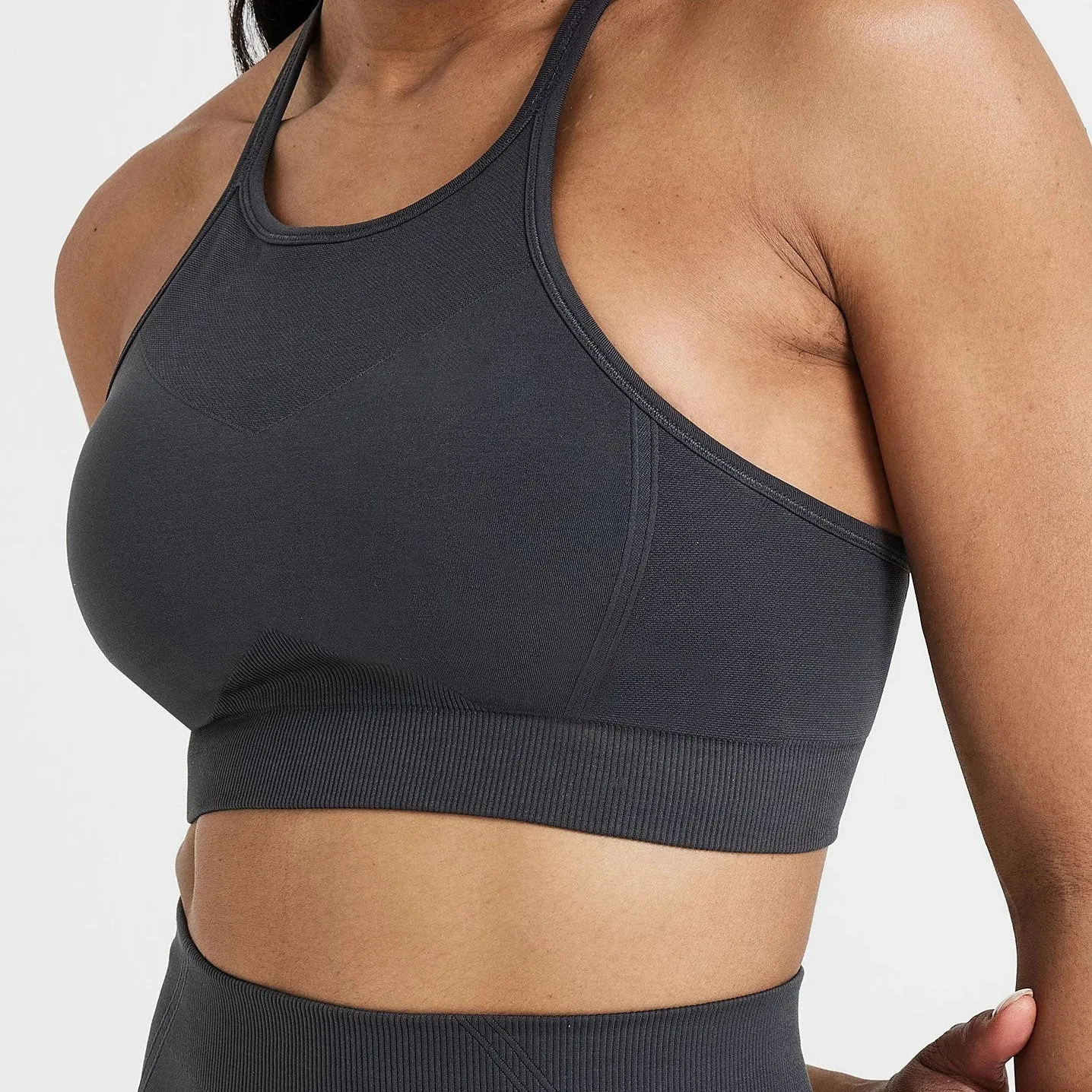 Effortless Micro Women Seamless Oner Active Sports Bra Running Adjustable Strap Fitness Workout Yoga Bra Cross Back Sexy Gym Top