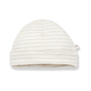 Eva Striped Baby Beanie (Beige)