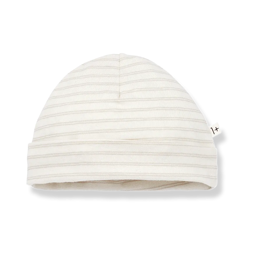 Eva Striped Baby Beanie (Beige)