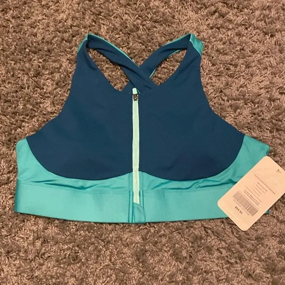 Fabletics Ella High Support Zip Front Sports Bra