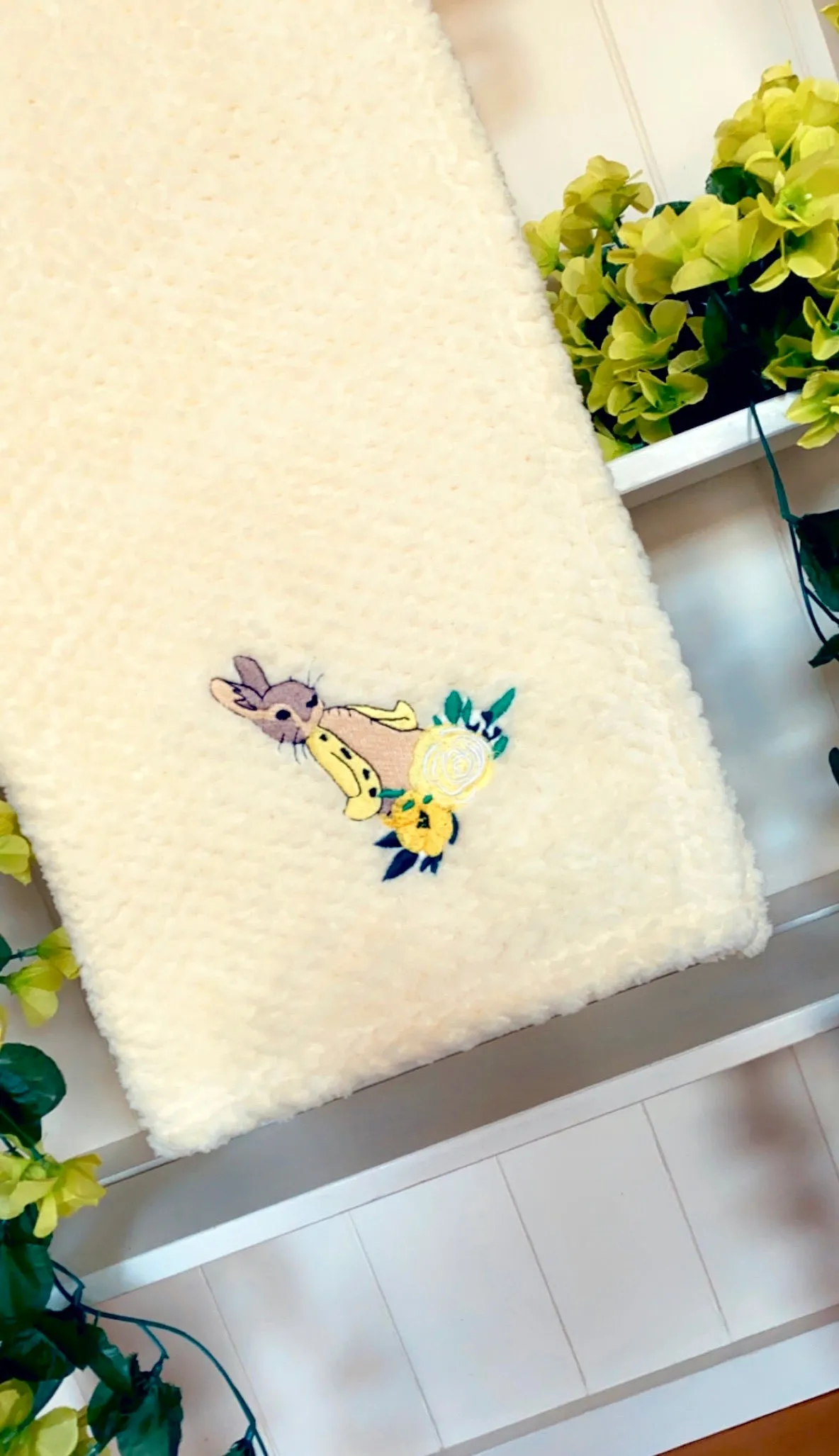 Flopsy Lemon Fleece Soft Touch Blanket