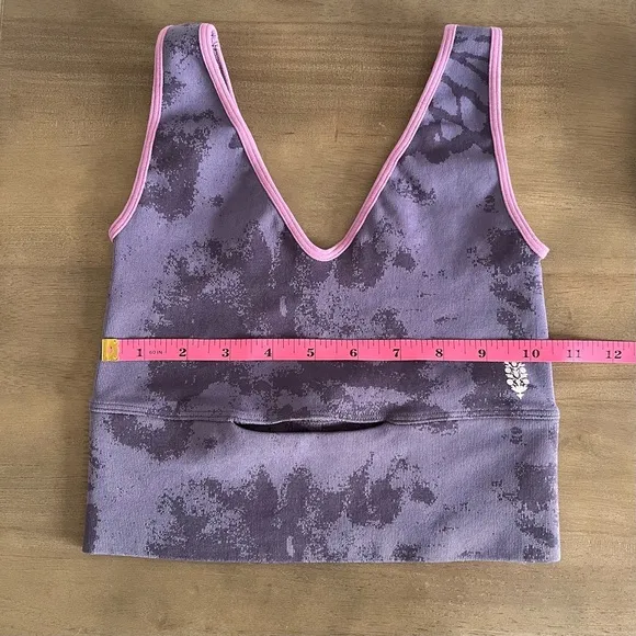 Free People Women’s Think Twice Crop Sports Bra in Nightingale Purple XS/S NWOT