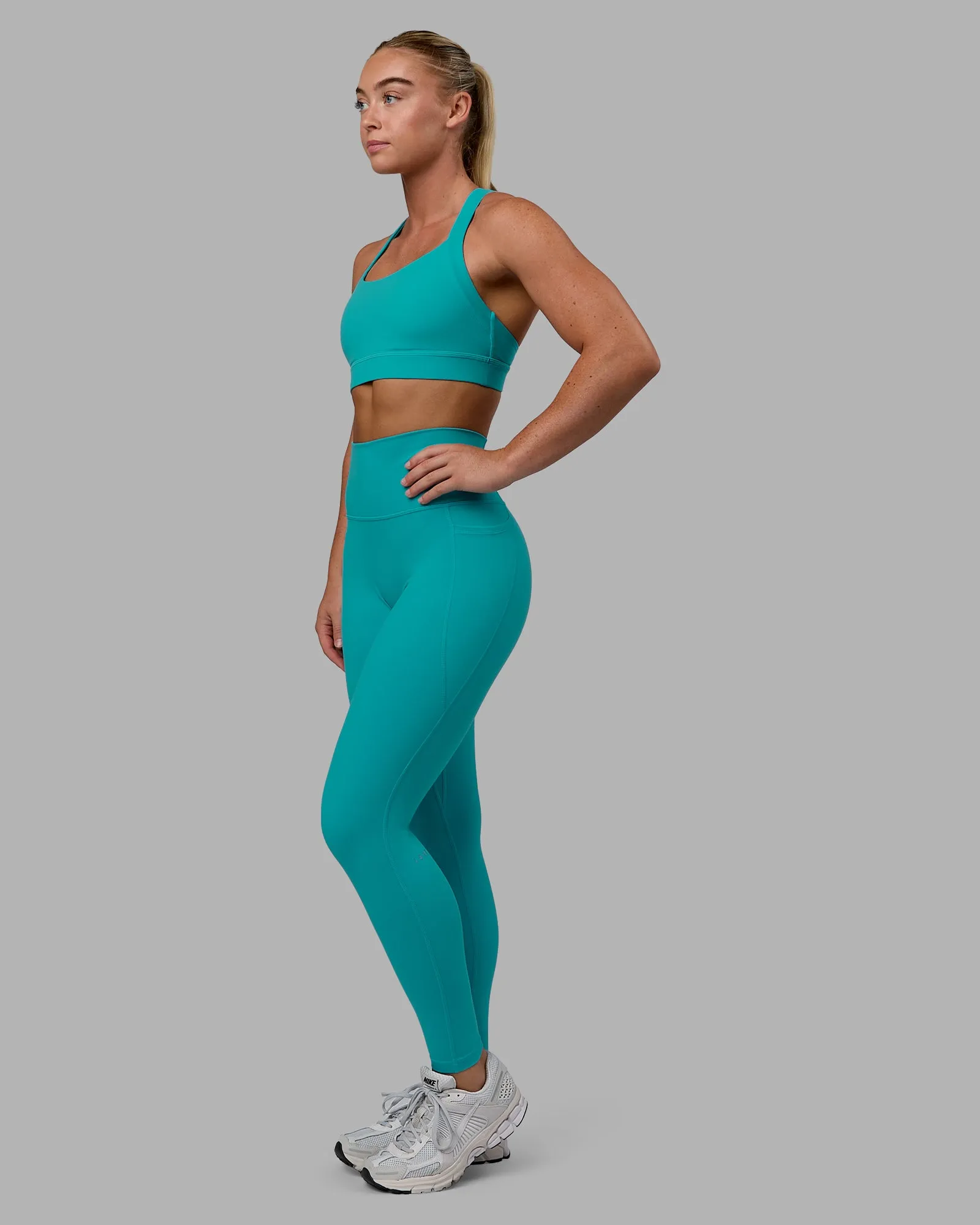 Fusion Full Length Tight with Pockets - Uplift Blue