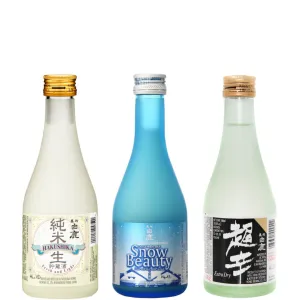 HAKUSHIKA Sake 3 bottle set with box (300ml x 3)