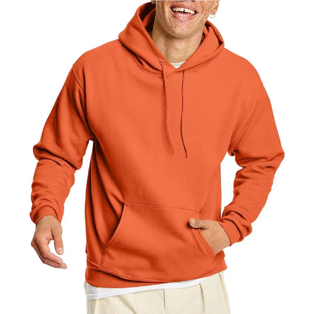 Hanes Men's Sweatshirt, EcoSmart Fleece Hoodie, Cotton-Blend Fleece Hooded Sweatshirt, Plush Fleece Pullover Hoodie | Multiple Colors
