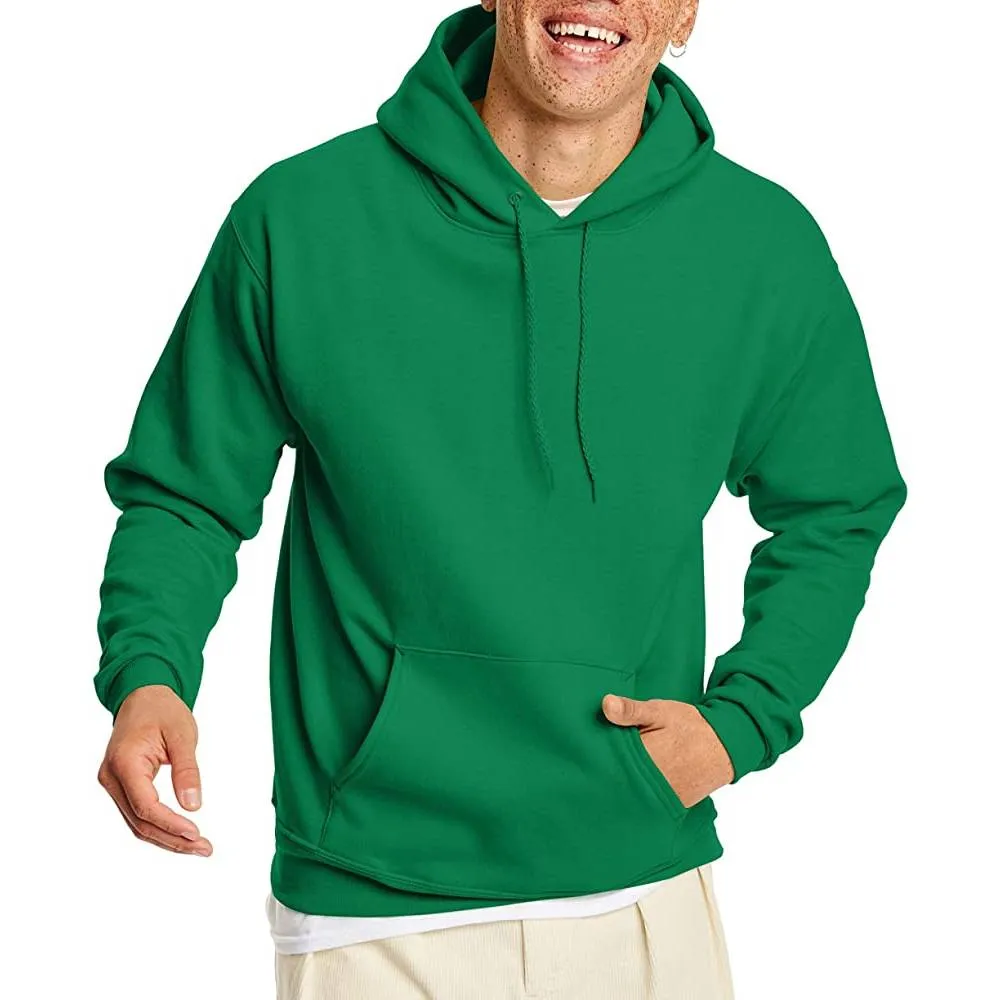 Hanes Men's Sweatshirt, EcoSmart Fleece Hoodie, Cotton-Blend Fleece Hooded Sweatshirt, Plush Fleece Pullover Hoodie | Multiple Colors