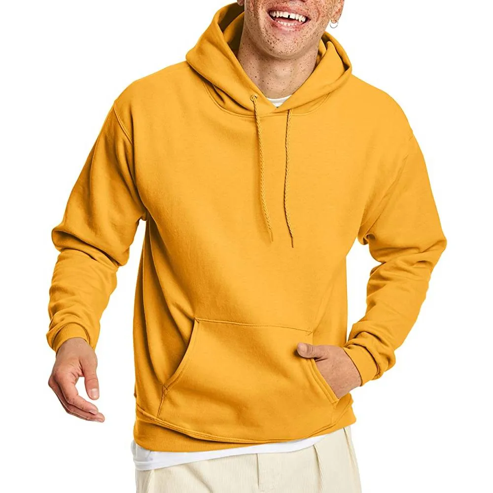 Hanes Men's Sweatshirt, EcoSmart Fleece Hoodie, Cotton-Blend Fleece Hooded Sweatshirt, Plush Fleece Pullover Hoodie | Multiple Colors