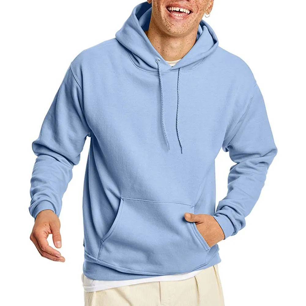Hanes Men's Sweatshirt, EcoSmart Fleece Hoodie, Cotton-Blend Fleece Hooded Sweatshirt, Plush Fleece Pullover Hoodie | Multiple Colors