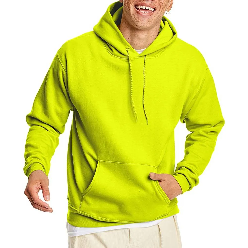 Hanes Men's Sweatshirt, EcoSmart Fleece Hoodie, Cotton-Blend Fleece Hooded Sweatshirt, Plush Fleece Pullover Hoodie | Multiple Colors