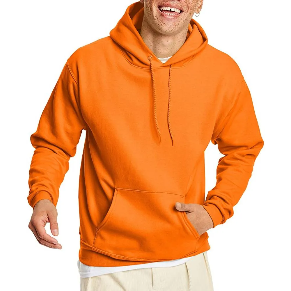 Hanes Men's Sweatshirt, EcoSmart Fleece Hoodie, Cotton-Blend Fleece Hooded Sweatshirt, Plush Fleece Pullover Hoodie | Multiple Colors