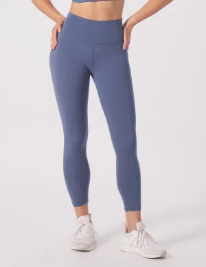 High Waist Pure 7/8: Washed Blue