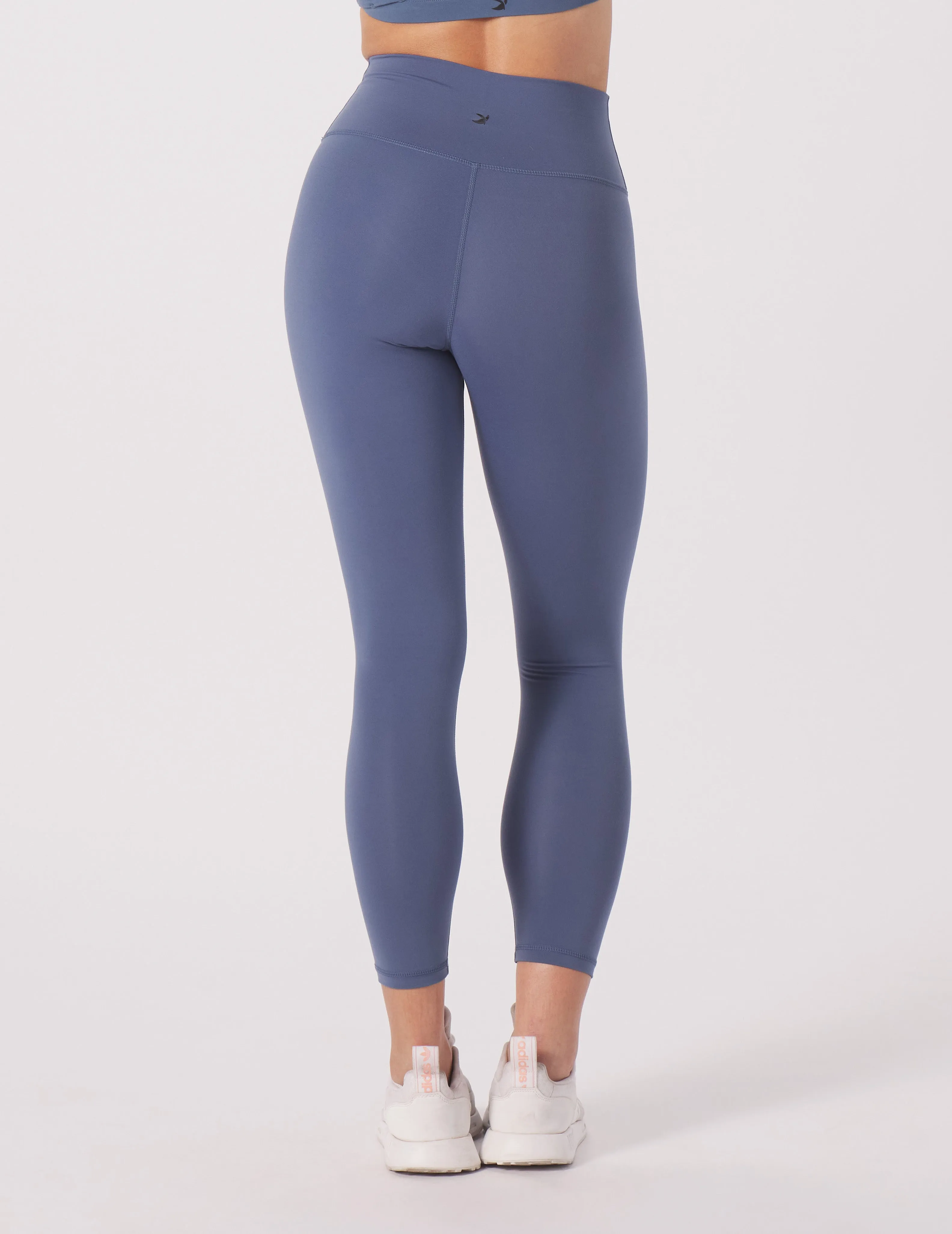 High Waist Pure 7/8: Washed Blue