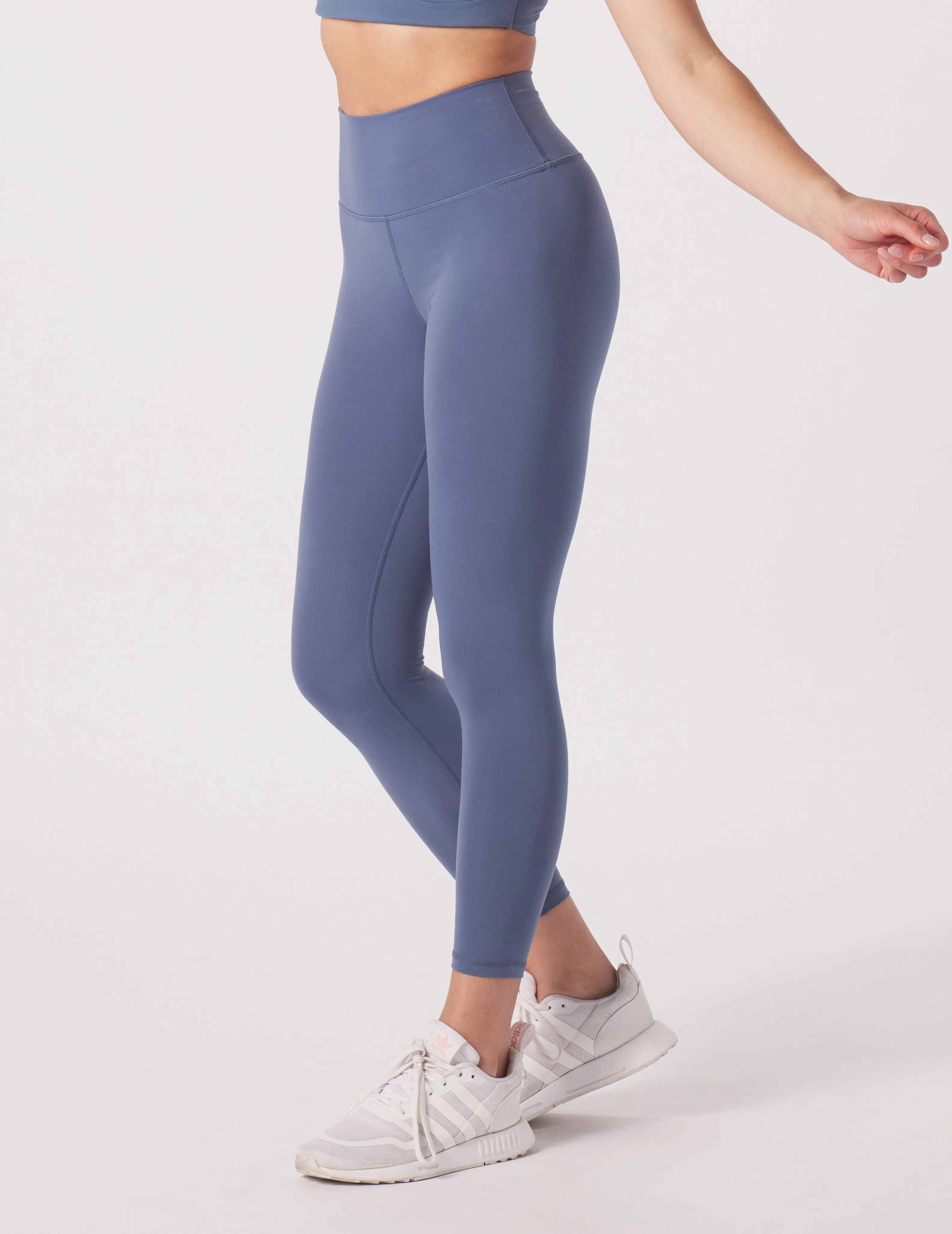 High Waist Pure 7/8: Washed Blue