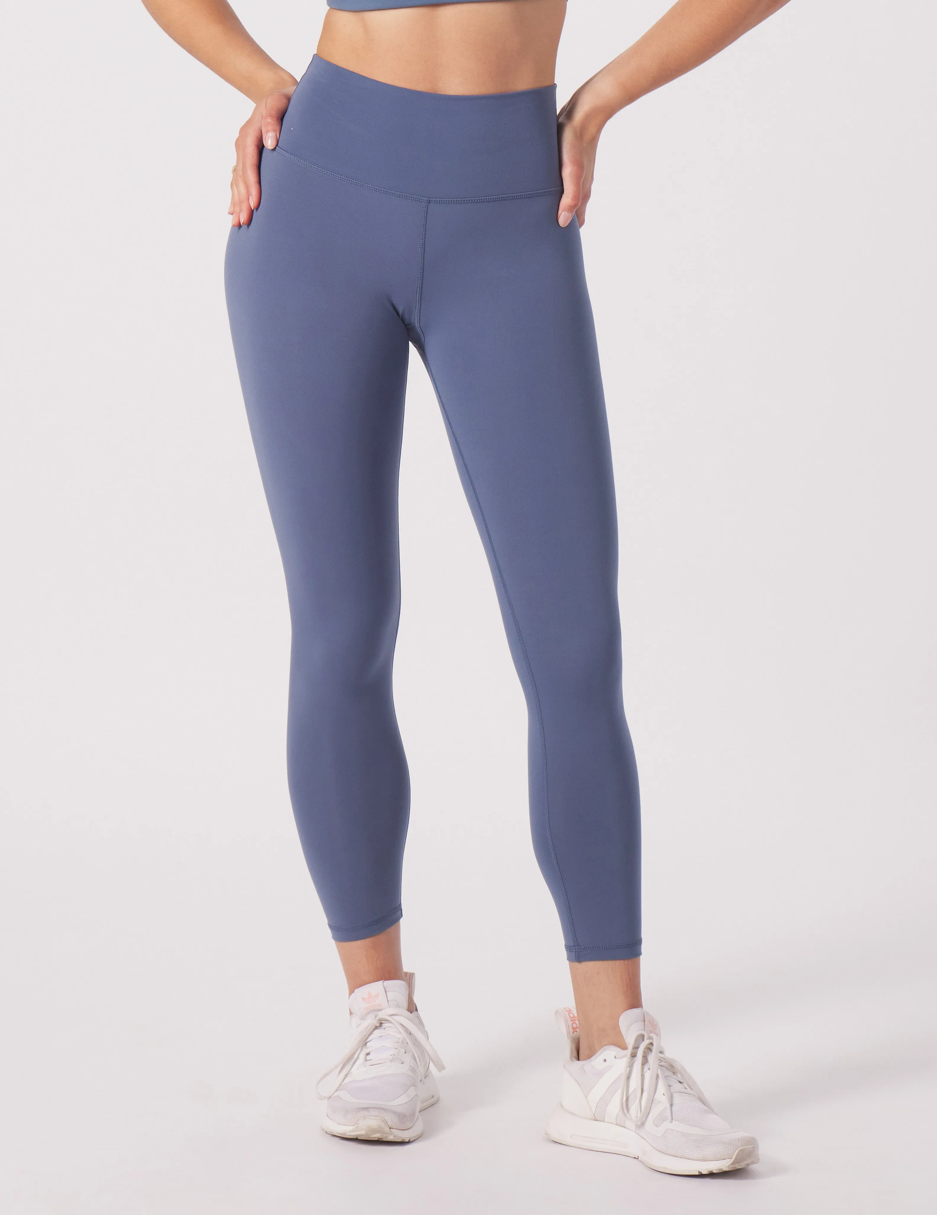 High Waist Pure 7/8: Washed Blue