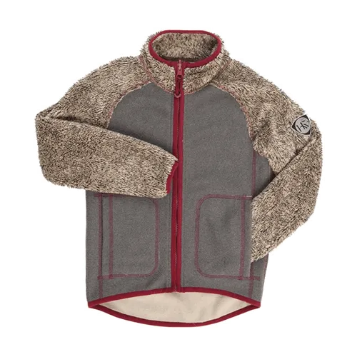 Horseware Kids Reversible Fleece-Beige/Charcoal