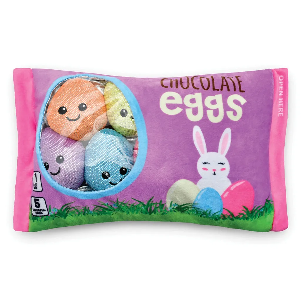 Iscream Chocolate Easter Egg Buddies Packaging Fleece Pillow