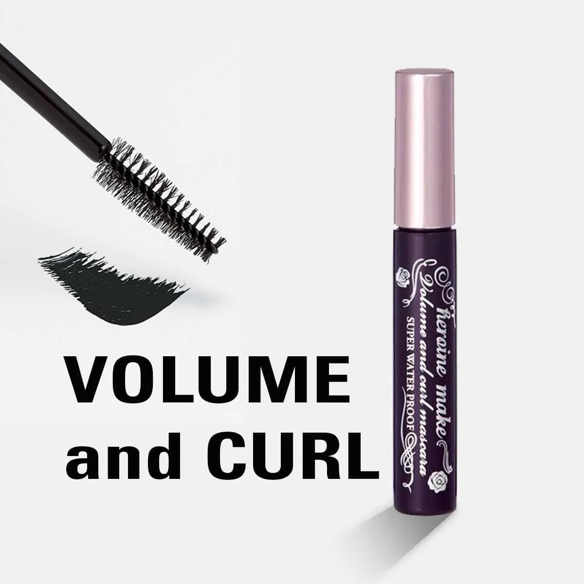 Isehan - Kiss Me Heroine Make Volume & Curl Mascara Super Waterproof