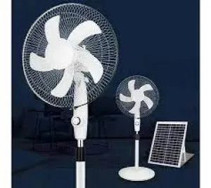 JG-30-6 16" Solar Powered 3 Speed Ocillating Floor Fan