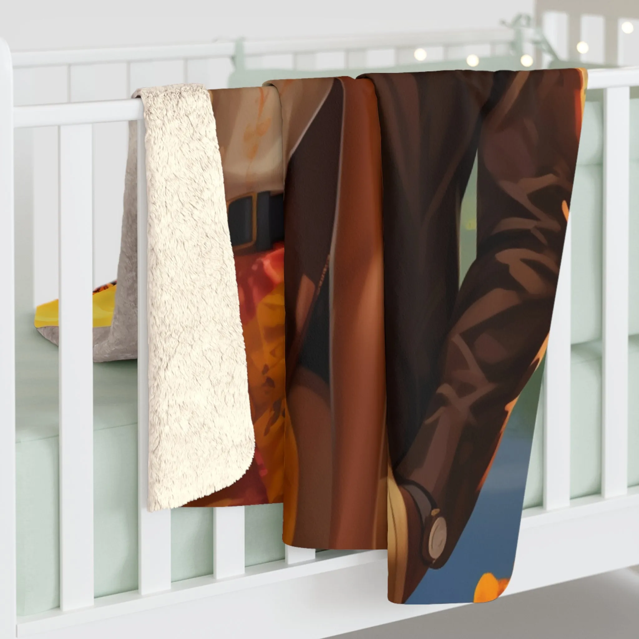Journey's Cuddle: The Nomadic Love Sherpa Fleece Blanket