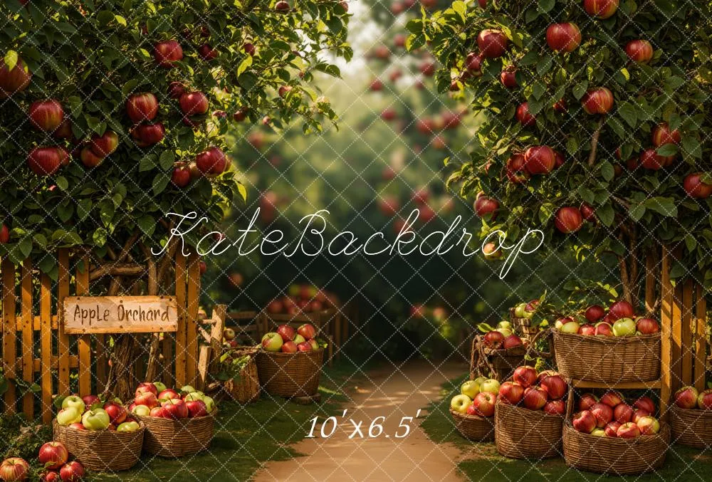 Kate Apple Orchard Fleece Backdrop Designed by Emetselch