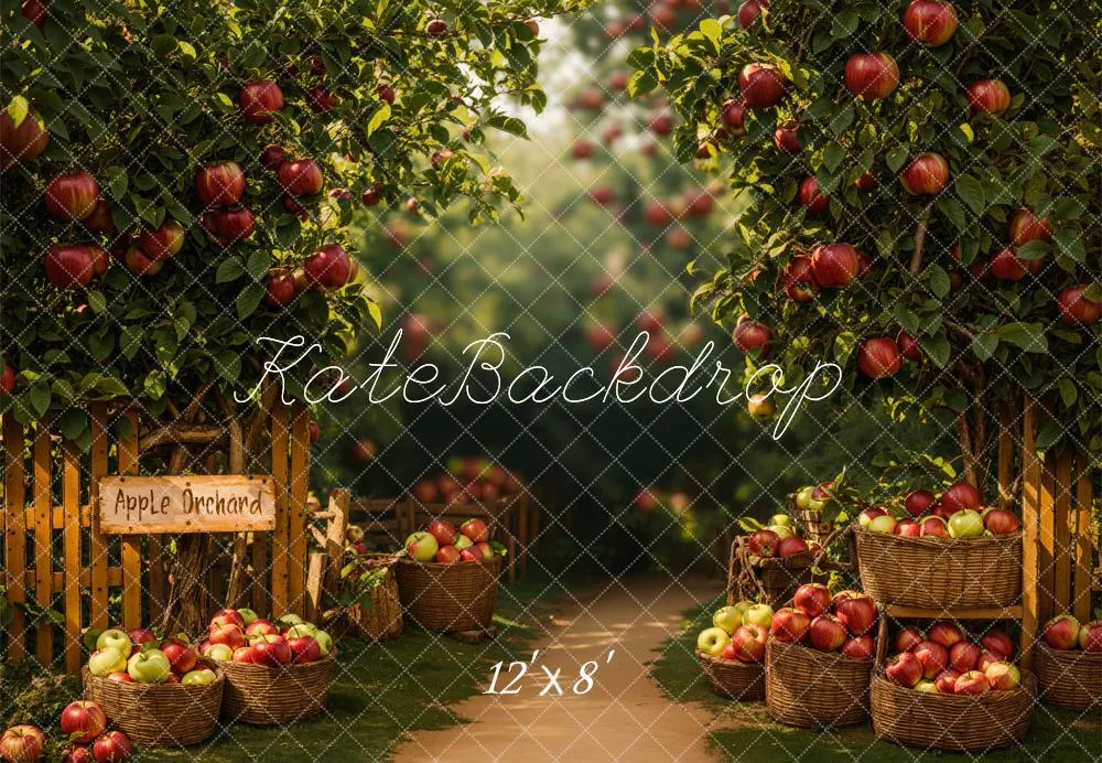 Kate Apple Orchard Fleece Backdrop Designed by Emetselch