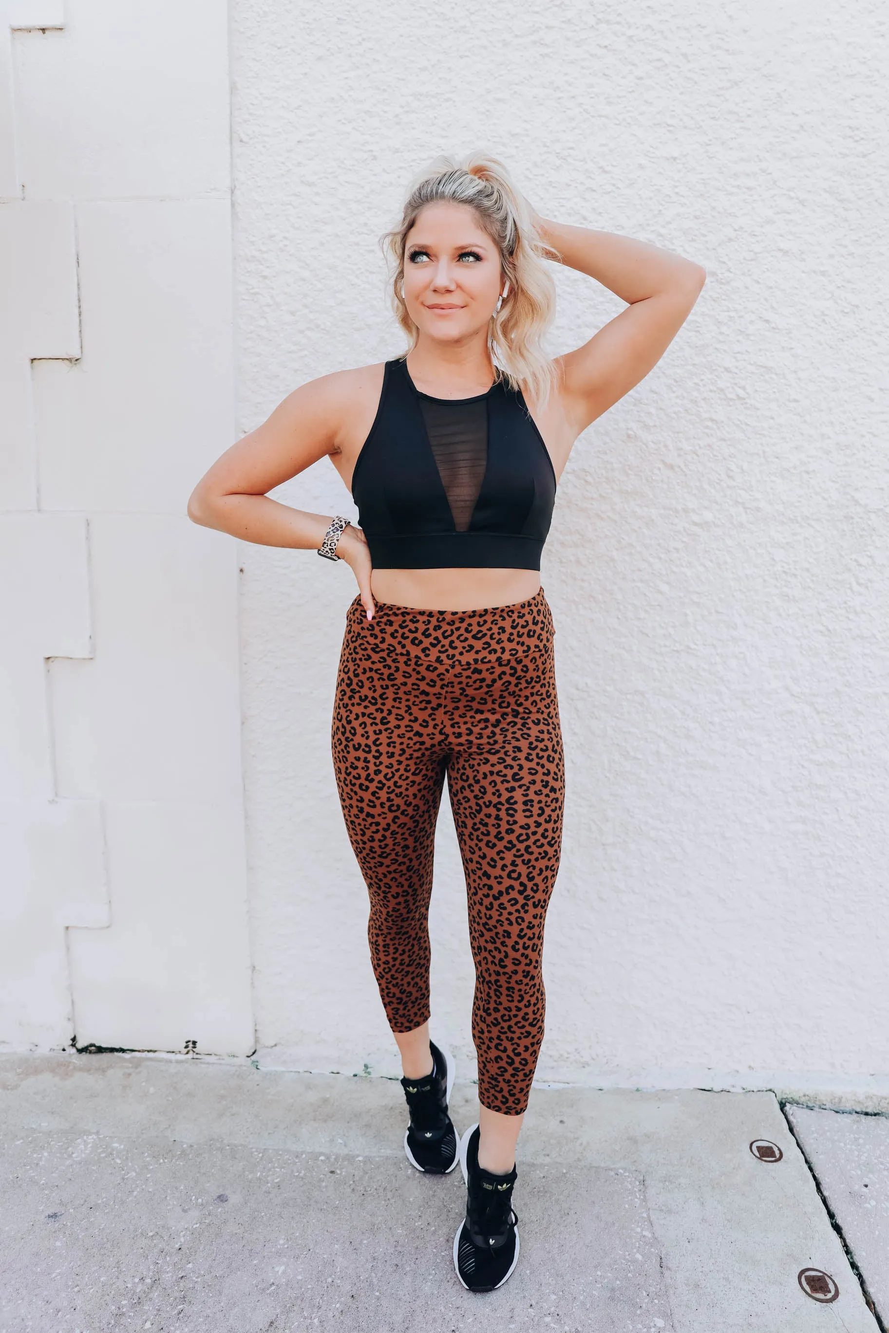 Leg Day Leopard Leggings - Brown