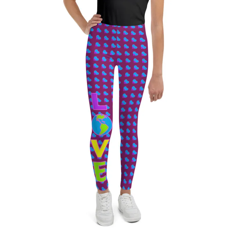 Love & Peace, Premium Youth Leggings