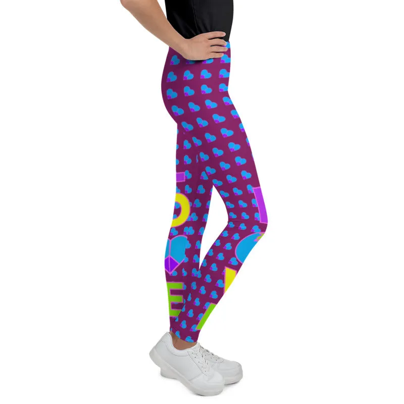 Love & Peace, Premium Youth Leggings